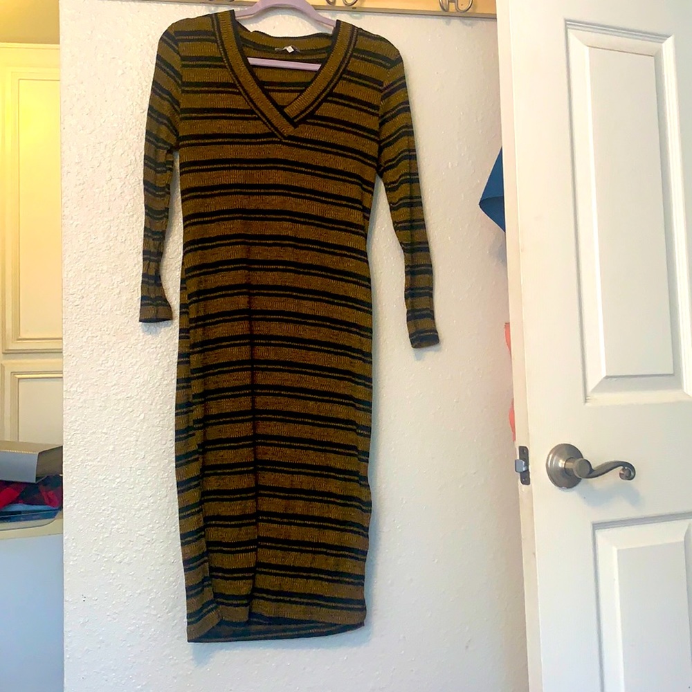 Knitted stretchy long dress
